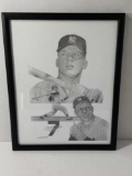 Mickey Mantle Framed Lithograph Print