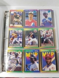Binder of 1989 Donruss Baseball Cards in Pages