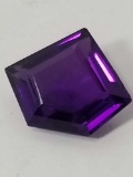 16.37 Ct Natural Violet Fancy Cut Amethyst GGL Cert