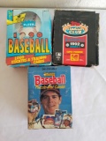 3 Boxes of Unopened Baseball Packs