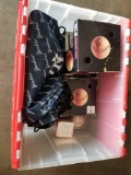 Bin of Baseball Swag Glasses Bags Ball