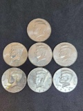 1990 Kennedy half dollar 7 coins