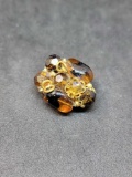 Amber clip on earring rare antique