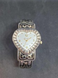 Geneva stainless steel watch