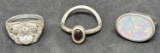 Lot of silver ring 3 rings