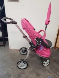 Stokke Xplory pink limited edition stroller detachable baby carrier with umbrella