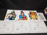 Says Original prints of art by Greg Sellars Jimi Hendrix, David Crosby, John Lennon