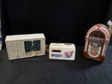Vintage Admiral no YG713 Clock Radio. 1966 Bozo the Clown Clock Radio Wurlitzer Jukebox