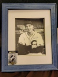 Framed picture of Bob Feller