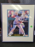 Framed picture of Eddie Murray with signature saying Eddie Murray