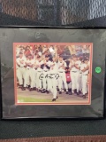 Framed picture of Cal Ripken Jr with signature saying Cal Ripken
