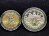 1989 .50 Cent Proof Clad Half & $1 Proof Silver United States Congress Bicentennial Dollars