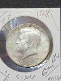 1964 Kennedy silver half dollar Gem BU blazing Frosty white FRM original roll