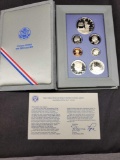 United States prestige proof set 1986 in original mint boxes