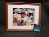 NY Yankees 11 x 14 Framed photo signed Says Aaron Judge. with COA