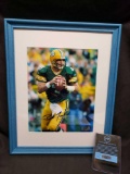 Brett Farve Photo signed Says Green Bay Packers 11 x 14 with COA