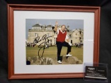 Jack Nicklaus Framed 11 x 14 photo. signed with COA