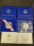 2 half dollar Proof coins 1986 coins Uncirculated