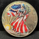 2000 American Silver Eagle Painted Liberty 1 Ounce Silver Round. Gem Brilliant Uncirculated