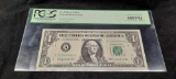 1963 $1 PCGS AU58PPQ First Year of the $1 Federal Reserve Note