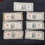 Old Time Paper Money Hoard Silver Certificate, United States Notes, Star Notes, & 1928s