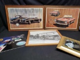 Vintage car pics 2000 Millennium Calendar Frank Sinatra framed pic