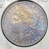 1898 Morgan silver dollar Rainbow tone