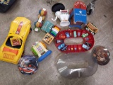 Kids Toys Lot, Postal Box, Barbie Corvette, Die Cast, Norman Rockwell Plate, Holgate Wooden