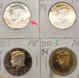 Lot of Kennedy half dollar 1967-1988-2000-2000