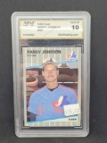 1989 Fleer GEM MT 10 Randy Johnson #381