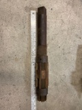 Large lathe centering bits and large adjustable reamer 20 inches long 3 inches thick