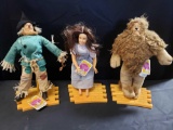 Hamilton gifts The Wizard of Oz Dorothy Lion Scarecrow w Yellow brick road doll holders