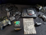 Sega Genesis 16 bit game system with controllers w Toe Jam &Earl PGA tour golf 2 games. Not tested
