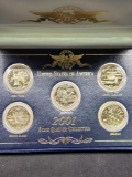 2001 United States State Quarter Collection 5 coins