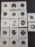 Spanish Colonial coins 17 coins