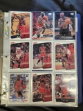 2 binders of basketball ball cards