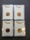 Wheat cent lot of 4 coins