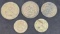 5 coin foreign coin collector lot old cenatovs and Philippines coins
