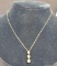 Stunning 10kt Gold 3 diamond necklace