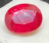 Stunning beauty 9.48ct Red Ruby oval cut Gemstone