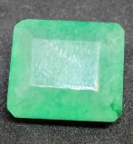 Emerald Translucent sea Green Beauty 19.59ct monster size Emerald cut