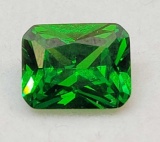 5.10ct Princess cut Brilliant Green Emerald gemstone