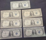 1957 One Dollar silver Certificate Blue seal Series A&B