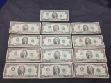 1976 Two Dollar Bill's 13 bill