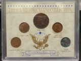 Historic United States Cents Collection in Plastic Holder