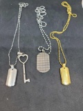 Lot of 3 necklaces the lord prayer