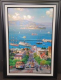 'Hyde Street' Signed Alexander Chen Giclee on Canvas 913/950 w/ CoA