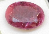 Natural Red Ruby oval cut 22.25ct Massive gemstone