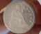 Seated liberty silver Quarter 1877 CC Rare Carson city mint high grade XF+ wow