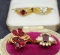 Beautiful deco ring lot 4 rings ring size 9